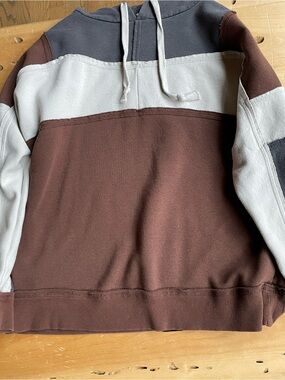 BKE Hoodie in Charcoal with Cream Drawcord